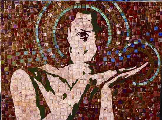 “Madonna” (18 by 24 inches) is a self-portrait. Not for sale.